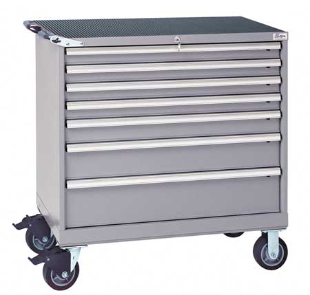 LISTA Mobile Workbench Cabinet, 440 lb., Steel HS0750-0701FA-M/LG