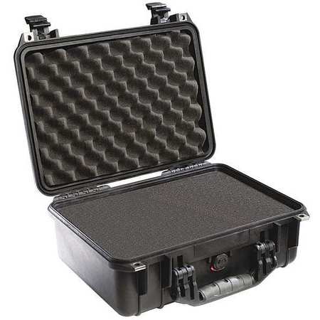 Pelican Black Protective Case, 16.44"L x 13"W x 6.82"D, Weight: 7.45 lb 1450