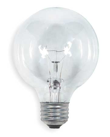 Current GE LIGHTING 40W, G25 Incandescent Light Bulb 40G25