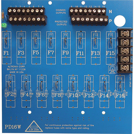 ALTRONIX Power Dist Module 16 Output PTC PD16WCB