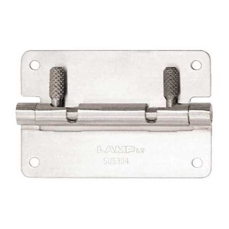 LAMP 7/8" W x 2-61/64" H Satin Door and Butt Hinge HG-OTA75