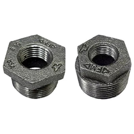 Anvil 1/2" x 1/4" Male NPT x Female NPT Malleable Iron Hex Bushing Class 150 0318905528