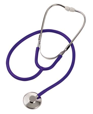 MABIS Nurse Stethoscope, Adult, Blue 10-428-010