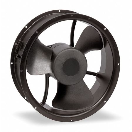 Dayton Axial Fan, Round, 230V AC, 1 Phase, 665 cfm, 10" W. 3VU67