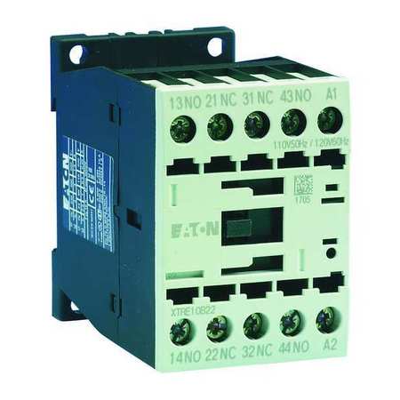 EATON IEC Control Relay, 4NO, 120VAC, 16A XTRE10B40A
