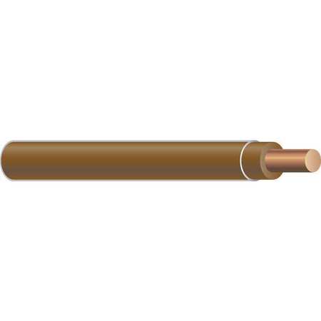 SOUTHWIRE Building Wire, THHN, 12 AWG, 2,500 ft, Brown, Nylon Jacket, PVC Insulation 11594905