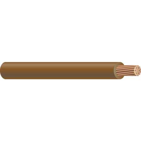 Southwire Building Wire, THHN, 2 AWG, 500 ft, Brown, Nylon Jacket, PVC Insulation 61016901