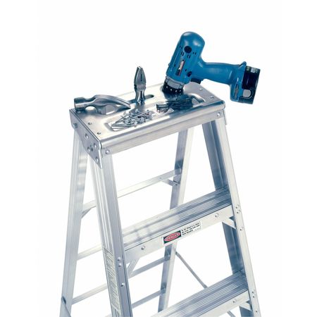 Werner 6 ft Aluminum Stepladder, 375 lb Capacity 406