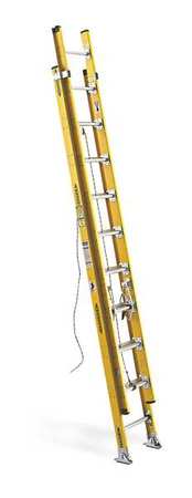 Werner 20 ft Fiberglass Extension Ladder, 375 lb Load Capacity D7120-2