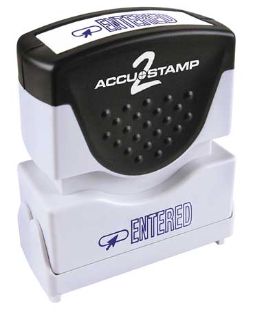 ACCU-STAMP2 Microban Message Stamp, Entered, 13/64" 038838