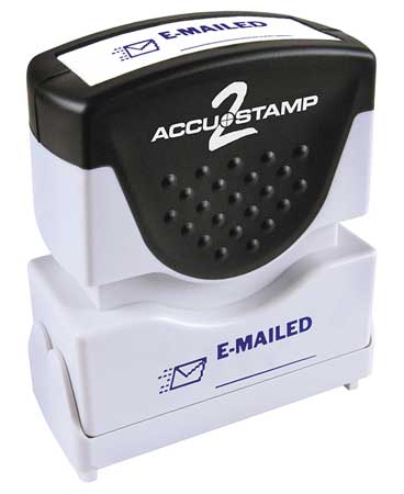 Accu-Stamp2 Microban Message Stamp, Emailed, 1/8" 038842