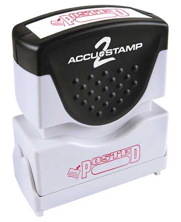 Accu-Stamp2 Microban Message Stamp, Posted, 1/4" 038845