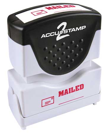 ACCU-STAMP2 Microban Message Stamp, Mailed, 13/64" 038851