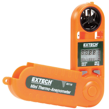 Extech Anemometer, 100 to 5500 fpm 45118