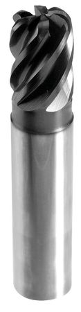 ONSRUD 3/8" Six Flute Routing End Mill Corner Radius, 2-1/4" Neck EMC600054