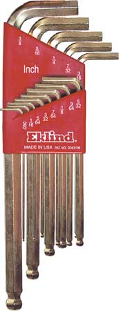 Eklind 13 Piece SAE L-Shape Hex Key Set, 13413 13413