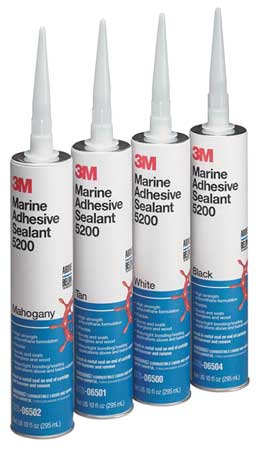 3M Marine Sealant, 10 oz, Cartridge, White, Polyurethane Base 06500
