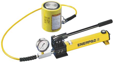 ENERPAC SCL302H , 30 Ton, 2.44 in Stroke, Low Height Hydraulic Cylinder and Hand Pump Set SCL302H