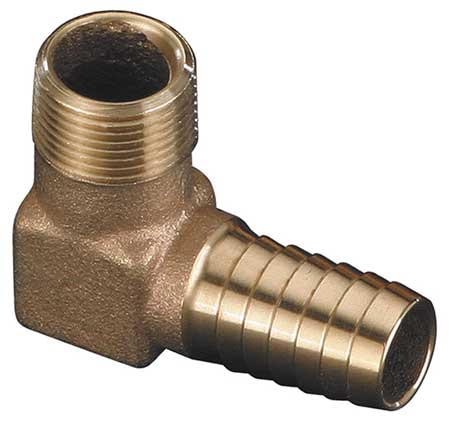 CAMPBELL Hydrant Elbow, Lead Free, 3/4 In Male HE-3LF