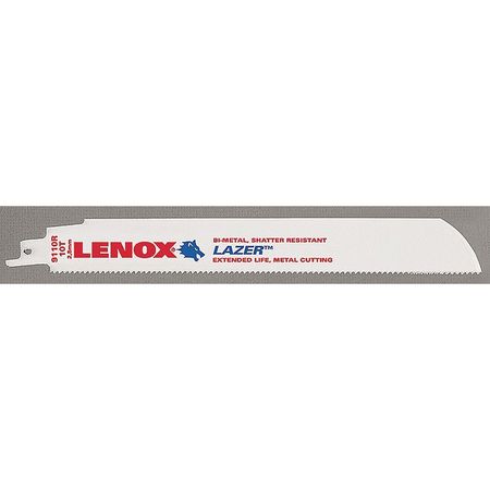 LENOX 9" L x Metal Cutting Reciprocating Saw Blade 201769110R