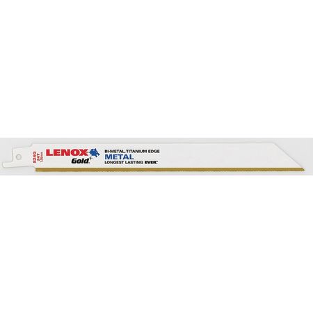 Lenox 8" L x Metal Cutting Reciprocating Saw Blade 21087B824GR