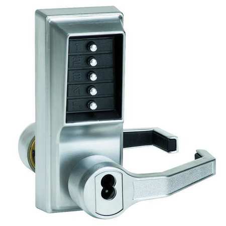 KABA Push Button Lock, Entry, Key Override LR-1021-B-26D-41