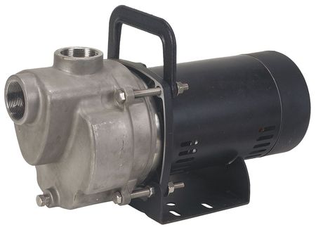 DAYTON Self Priming Centrifugal Pump, 1/3 hp, 115/230V AC, 1 Phase, 32 ft Max Head 6GPG3