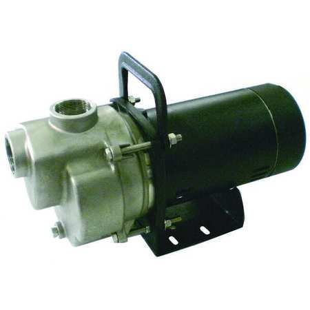 DAYTON Self Priming Centrifugal Pump, 1 hp, 115/230V AC, 1 Phase, 48 ft Max Head 4YKP3