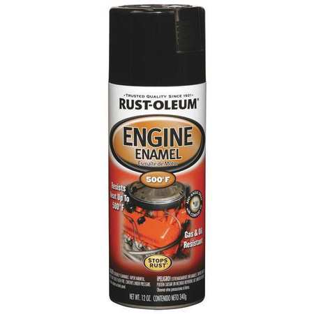 Rust-Oleum 12 oz. Gloss Black Engine Enamel 248932