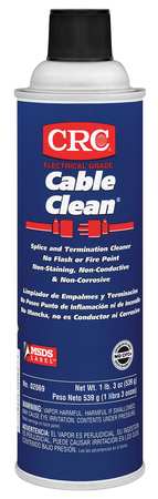 Crc Non-Flammable Splice Cleaner, 20 oz. 02069