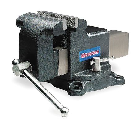 Westward 5" Standard Duty Combination Vise with Swivel Base 4YP27