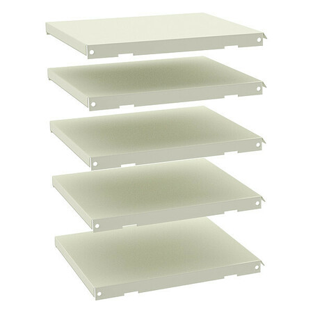 TENNSCO Shelves, Letter Size, Putty, PK5 4005PY