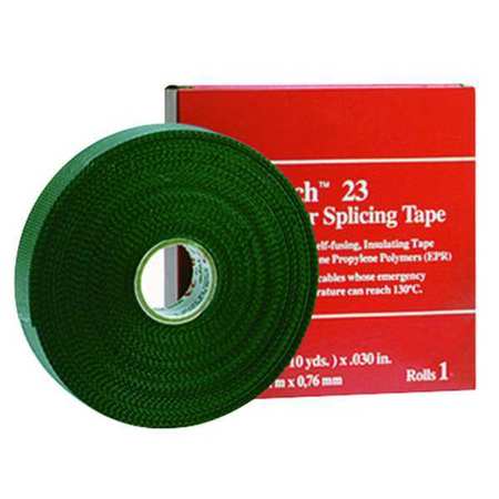 3M Splicing Tape, 30 mil, 1" x 30 ft., Black 23-1"X30'