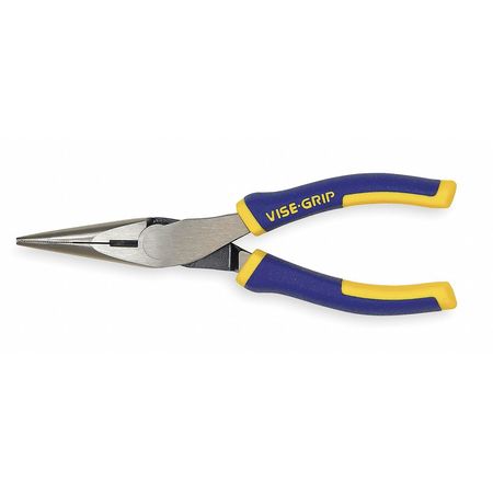 Irwin 6 in Vise-Grip Long Nose Plier, Side Cutter Pro Touch Handle 2078216