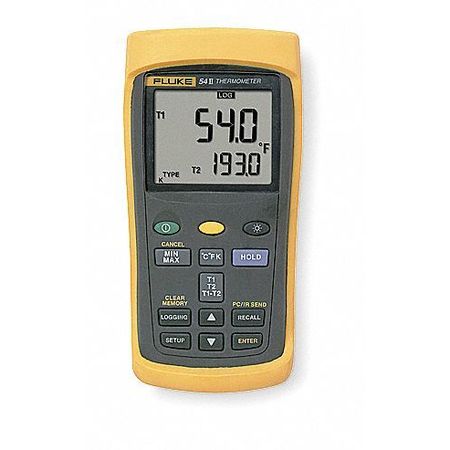 Fluke Thermocouple Thermometer, 2 Input FLUKE 54 II