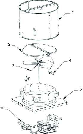 Dayton Exhaust Vent, 54 In 7A902