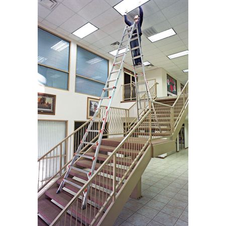 Little Giant Ladders 8 to 15 ft Aluminum Telescoping Stepladder, 300 lb Capacity 10109