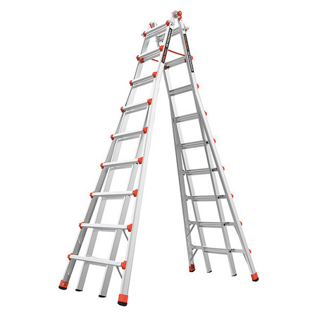 Little Giant Ladders Telescoping Step Ladder, Aluminum, 300 lb Load Capacity 10110
