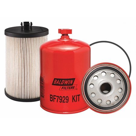 Baldwin Filters Fuel Filter, 6 25/32 in Length, 4 5/16 in Outside Dia BF7929 KIT