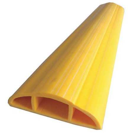 POWER FIRST Cable Protector, 3 Channels, Yellow, 25ft.L 4CEH8