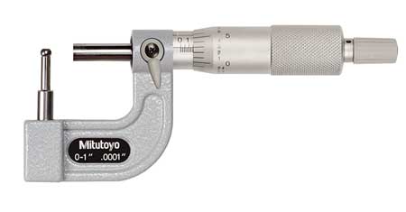 MITUTOYO Tube Micrometer, 0 to 1", 0.0001" 115-313