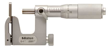 Mitutoyo Universal Micrometer, 0 to 1", 0.0001" 117-107