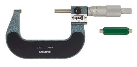 MITUTOYO Digital Micrometer, 2 to 3", Ratchet 193-213
