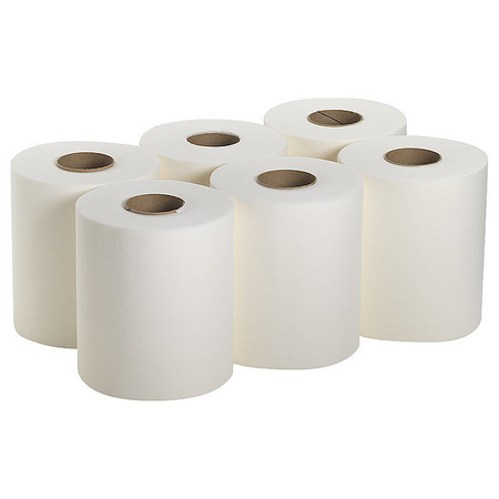 GEORGIA-PACIFIC Dry Wipe Roll, White, Airlaid, 50 Wipes, 13 1/4 in x 9 in, 6 PK 44500