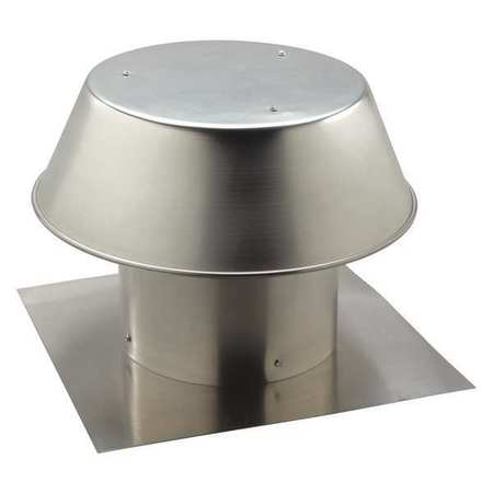 Broan 12" Aluminum Flat Roof Cap, Round Duct 612