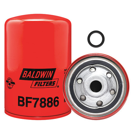 Baldwin Filters Fuel Filter, 5 5/8 in Length, 3 11/16 in Outside Dia BF7886