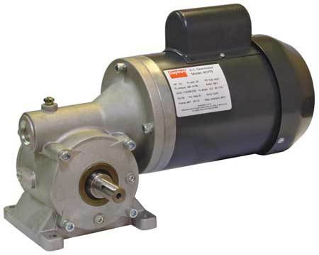 DAYTON AC Gearmotor, 163.0 in-lb Max. Torque, 100 RPM Nameplate RPM, 115/208-230V AC Voltage, 1 Phase 4CUK7