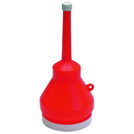 Funnel King Polyethylene, 1 pt., 9", 4", 1/2", Orange 32105