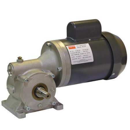 DAYTON AC Gearmotor, 173.0 in-lb Max. Torque, 155 RPM Nameplate RPM, 115/208-230V AC Voltage, 1 Phase 4CVU6