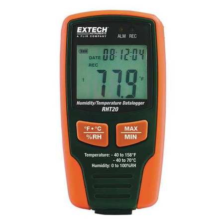 EXTECH Data Logger, Temperature and Humidity RHT20